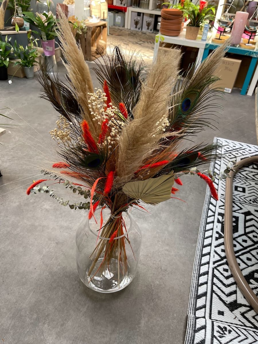 Composition de décoration florale